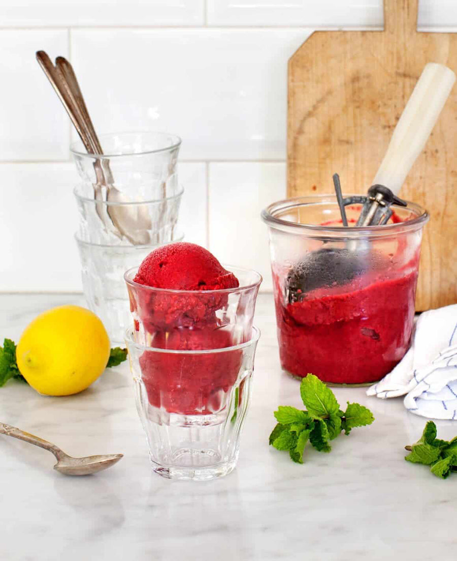 Cherry Sorbet In 2 Minutes!