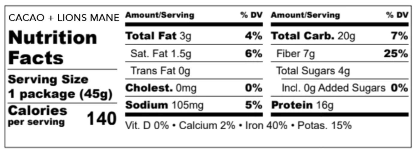 Cacao + Lion's Mane Smoothie