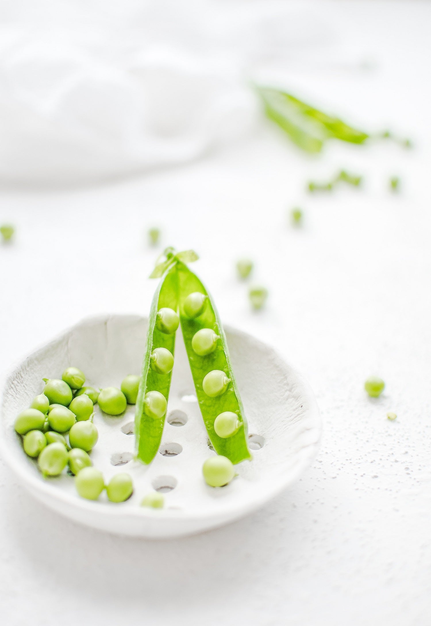 Organic Snap Peas with Chile, Lemon and Mint
