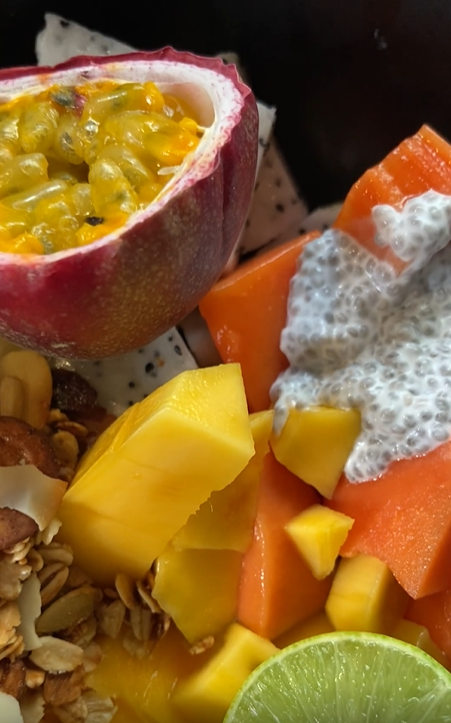 RECIPE: Tropical Fruit + Chia Seed Pudding Breakfast Bowl - TUSOL Wellness