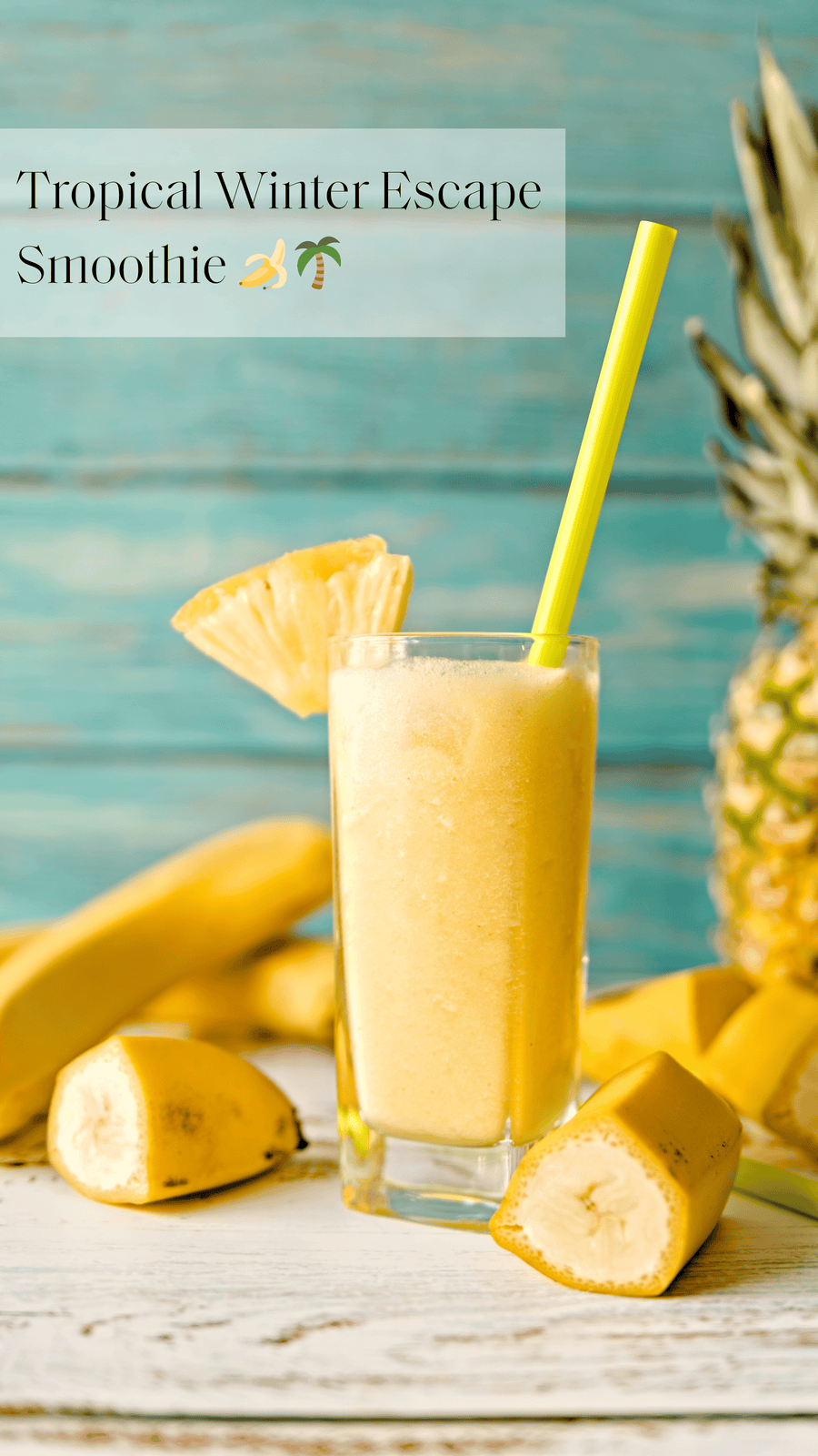 Recipe: Tropical Winter Escape Smoothie (Banana + Chaga)