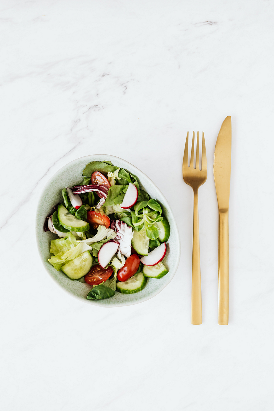 Watermelon Radish + Cucumber Carpaccio