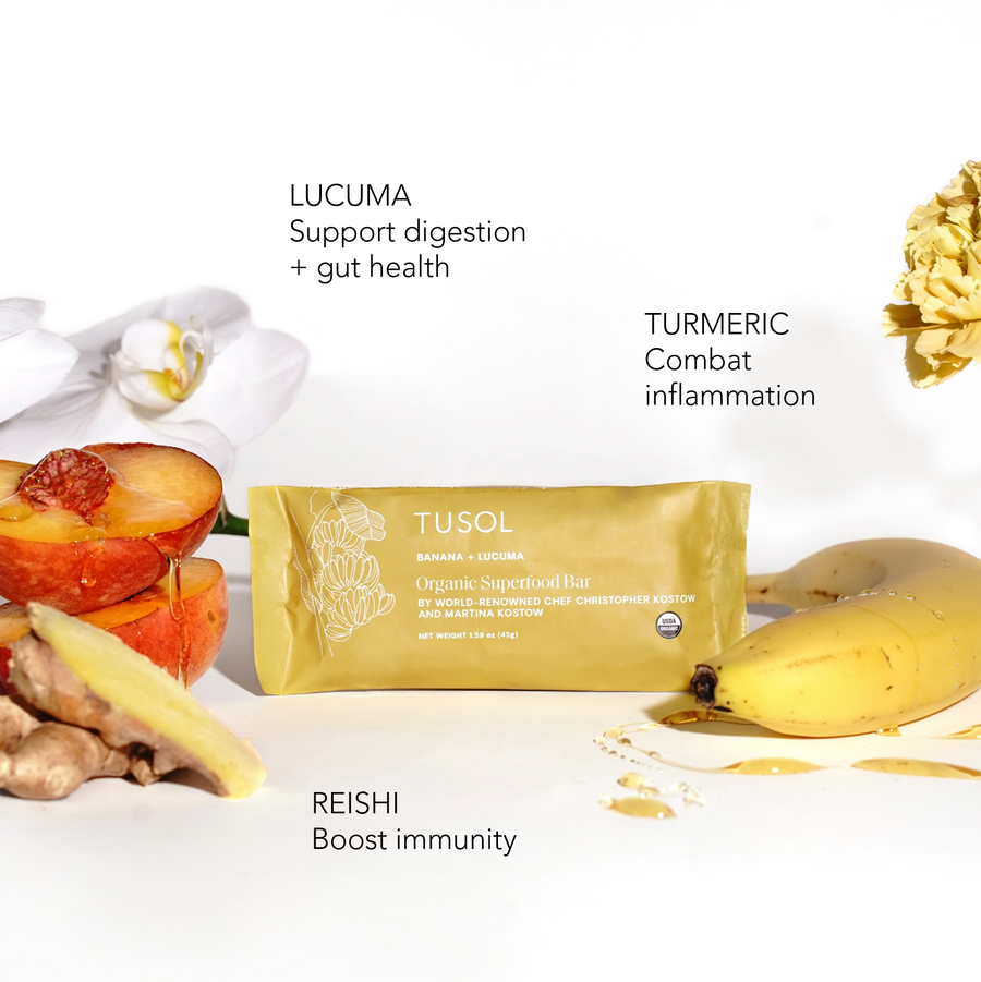 TUSOL x Fringe: Organic Banana + Lucuma Superfood Bar (8 Pack)