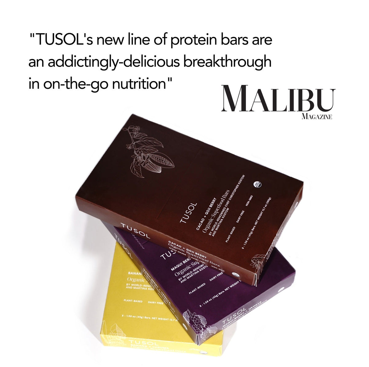 Organic Protein + Superfood Bars Sample Pack (12 Bars) - TUSOL Wellness