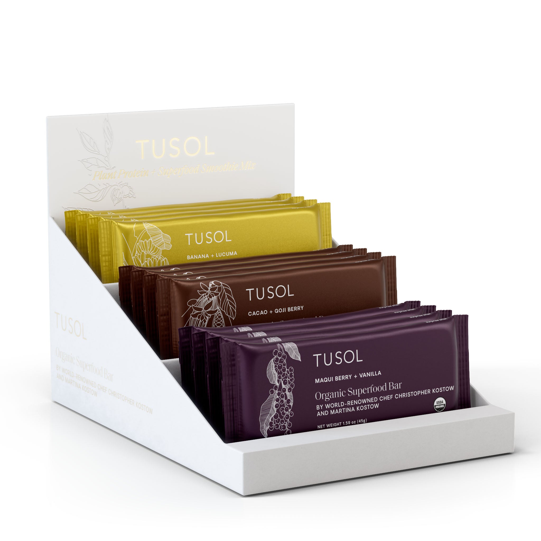 Blue Raspberry Built Bar Box Organic Protein Bars - Build Box - 16 Pack - TUSOL Wellness