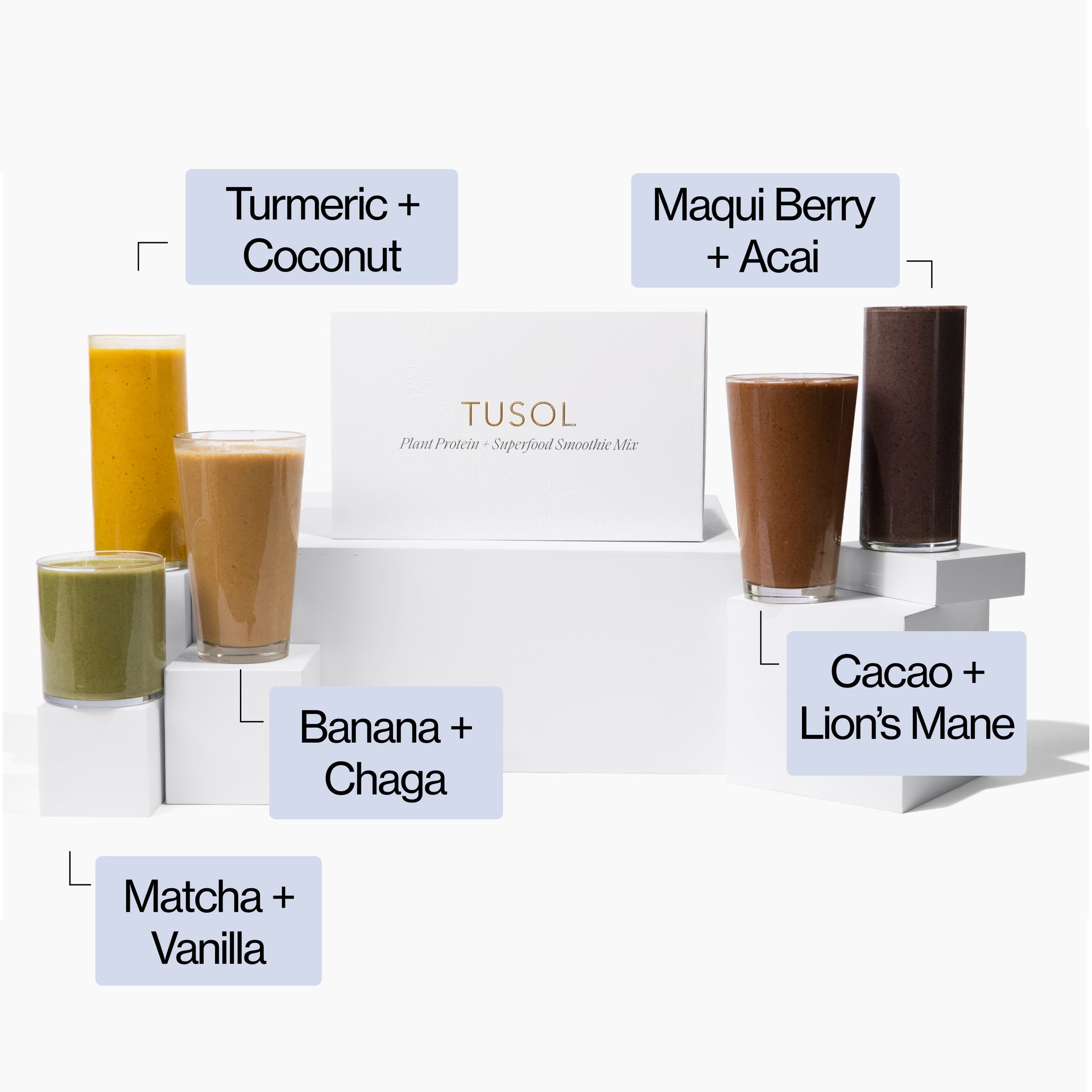 TUSOL Organic Plant Protein + Superfood Smoothie Mix